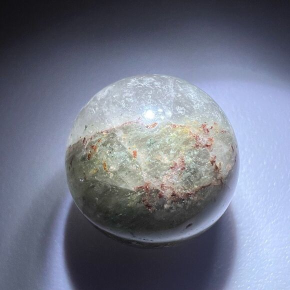 Garden Quartz Crystal Marble Sphere (#7) - Picture 4 of 12